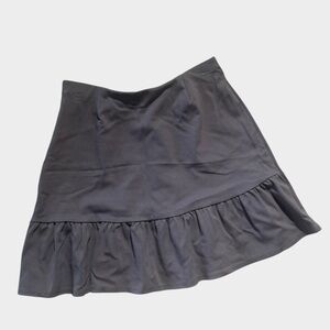 NEW Gilli x Stitch Fix Gray Ruffled Mini skirt, Medium Petite